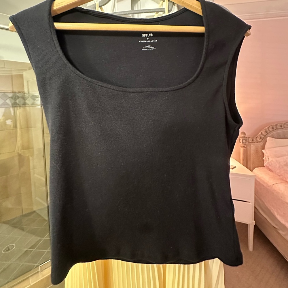 Anthropologie Black Tank Top